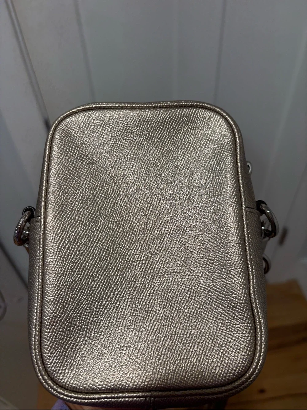 COACH Leather Crossbody Bag in Rose Gold
